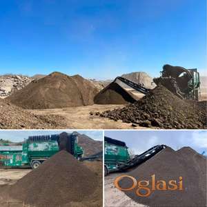 CRNA ZEMLJA + (HUMUS)+(PROSEJANA),ROLO- TRAVA ,STRUGANI ASVALT